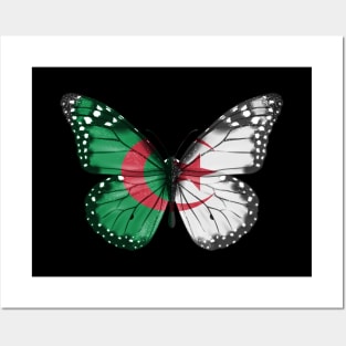 Algerian Flag  Butterfly - Gift for Algerian From Algeria Posters and Art